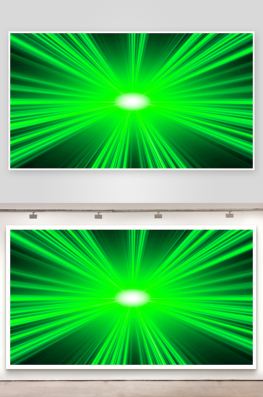 绿色渐变几何科技背景-众图网