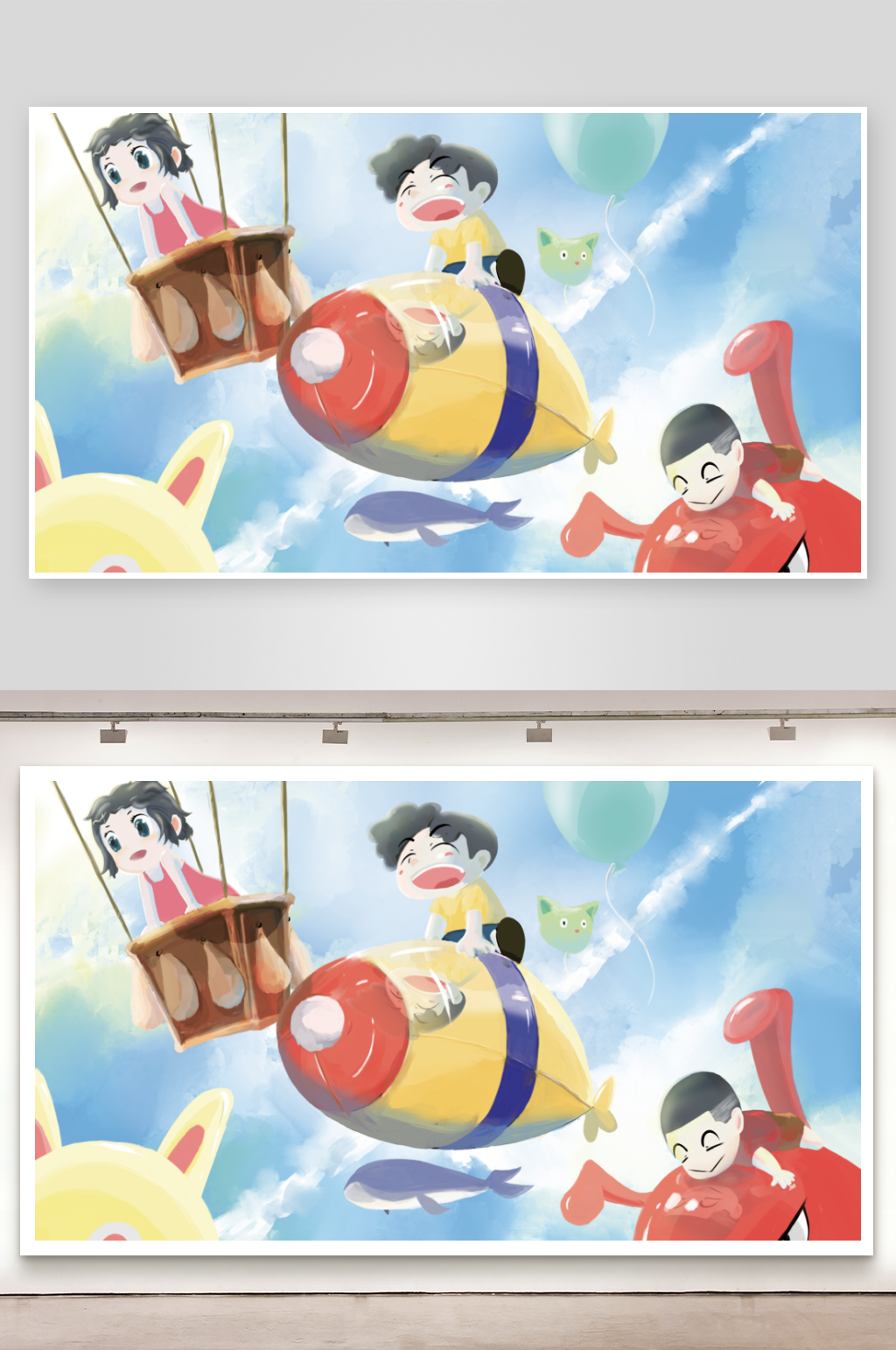 儿童节插画设计模板素材