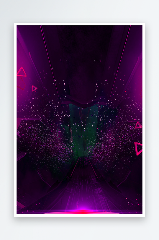 渐变科技背景模板-众图网