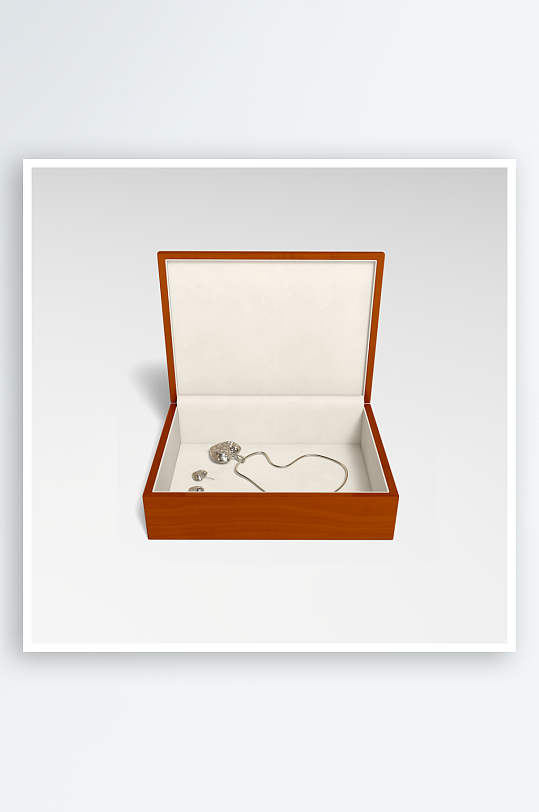 木质珠宝盒样机模板-众图网