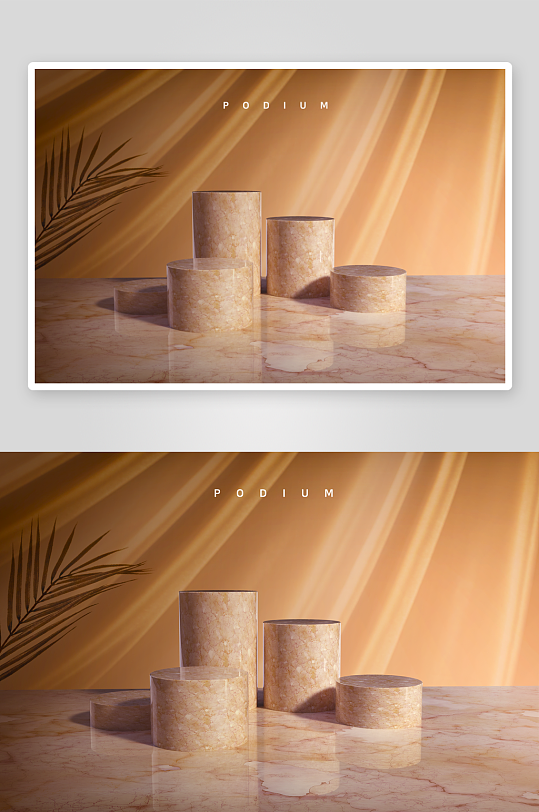 高级质感电商产品场景背景素材-众图网