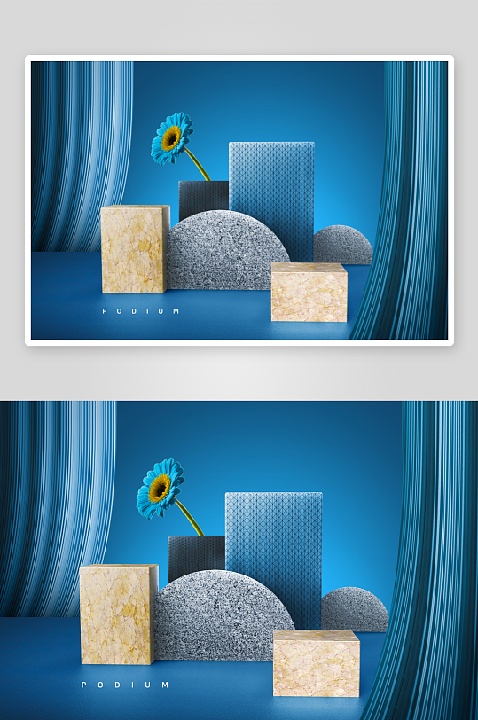 高级质感电商产品场景背景素材-众图网