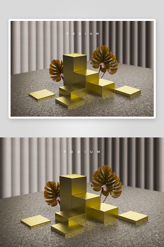 高级质感电商产品场景背景素材-众图网