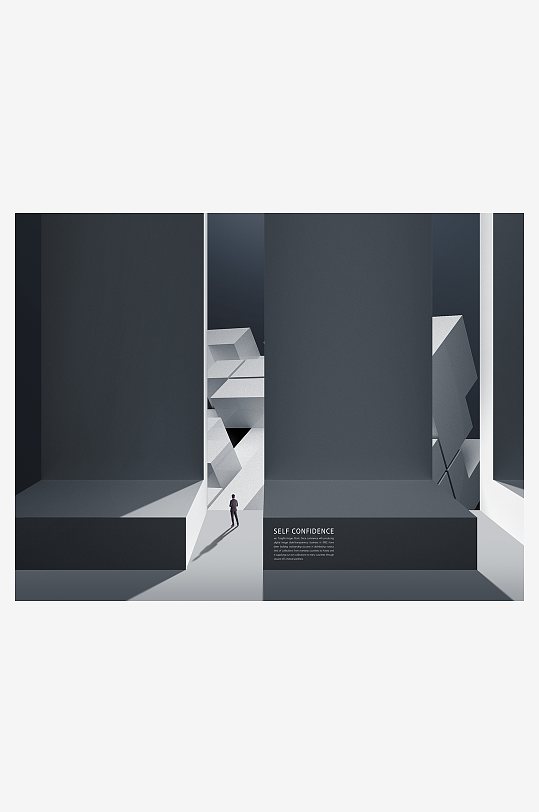 创意黑白几何背景素材-众图网