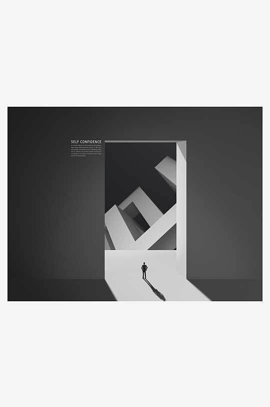 创意黑白几何背景素材-众图网