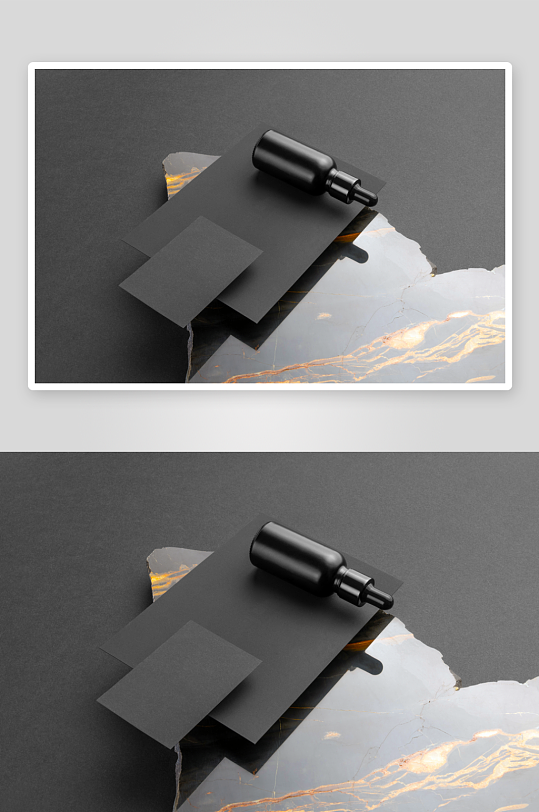 暗黑化妆品品牌样机模板-众图网