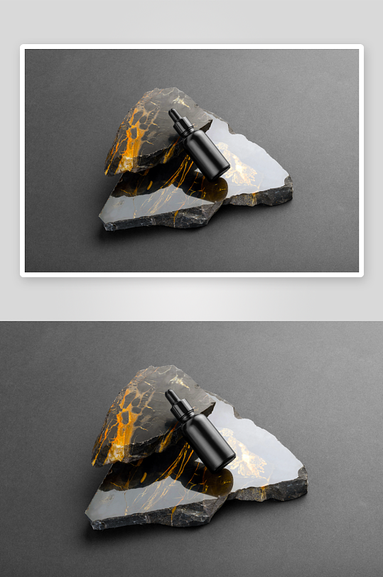 暗黑化妆品品牌样机模板-众图网