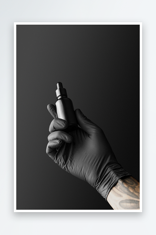 暗黑化妆品品牌样机模板-众图网