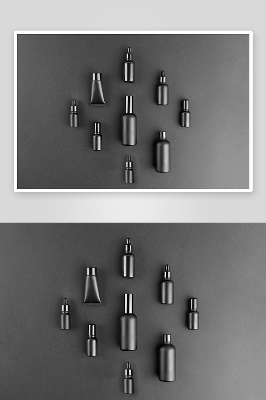 暗黑化妆品品牌样机模板-众图网