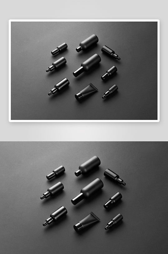 暗黑化妆品品牌样机模板-众图网