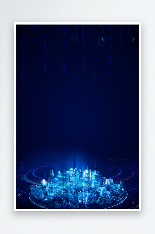 渐变几何科技背景模板-众图网