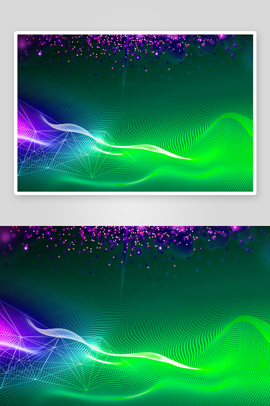 绿色渐变几何科技背景模板-众图网