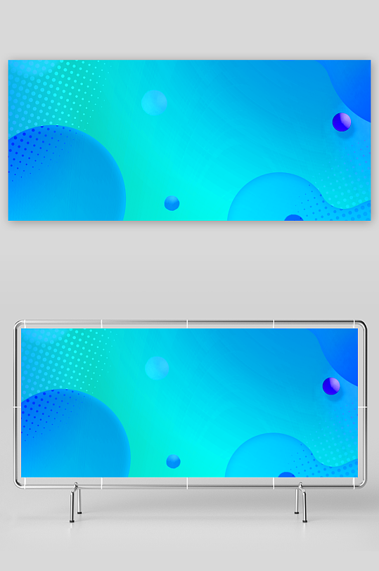 绿色渐变几何科技背景模板-众图网