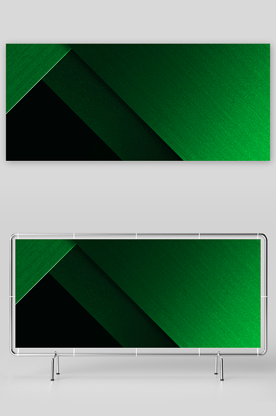 绿色渐变几何科技背景-众图网