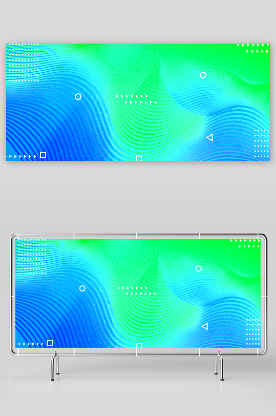 科技渐变几何背景素材-众图网