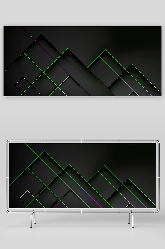 科技渐变几何背景素材-众图网