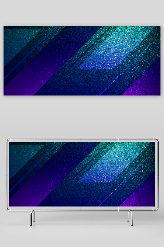 绿色科技渐变几何背景-众图网