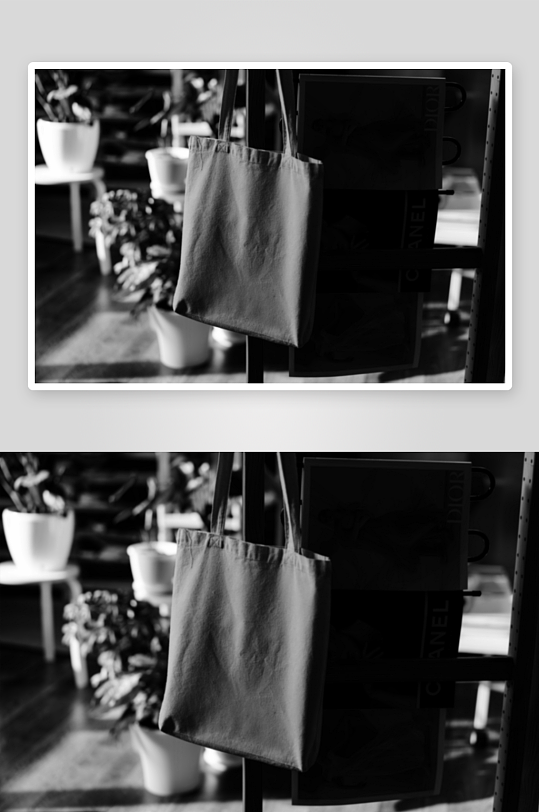 时尚手提帆布袋样机素材-众图网