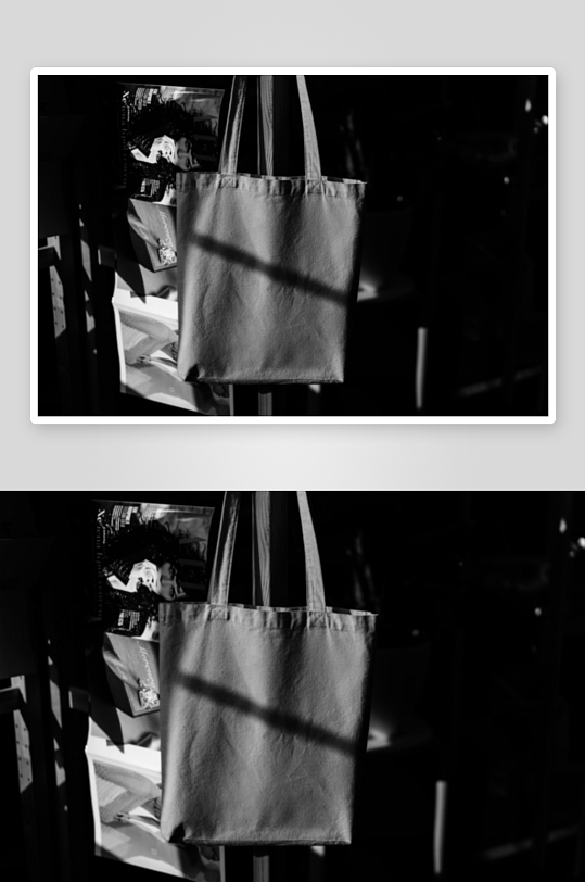 时尚手提帆布袋样机素材-众图网