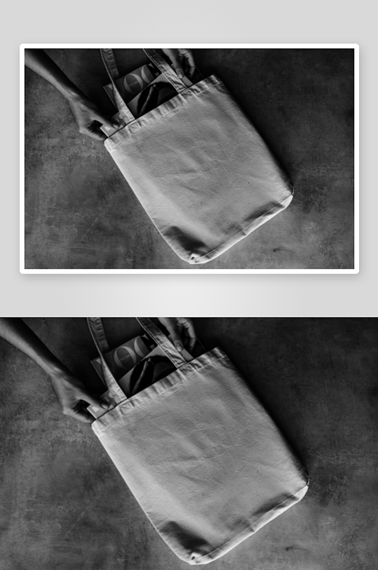 时尚手提帆布袋样机素材-众图网