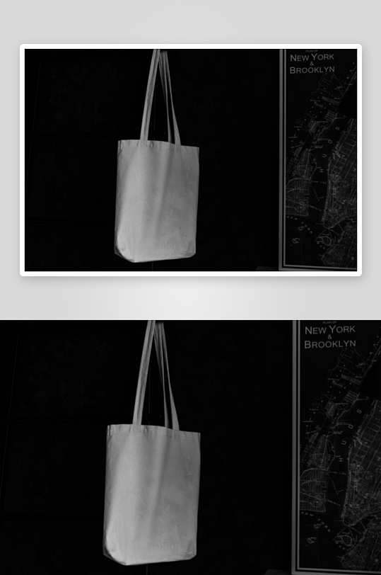 时尚手提帆布袋样机素材-众图网