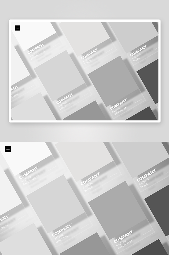 名片卡片样机素材-众图网