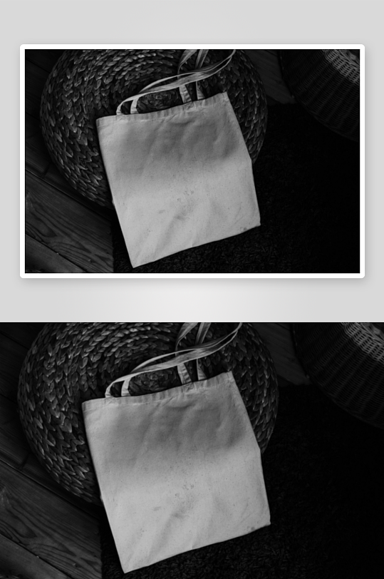 时尚手提帆布袋样机模板-众图网
