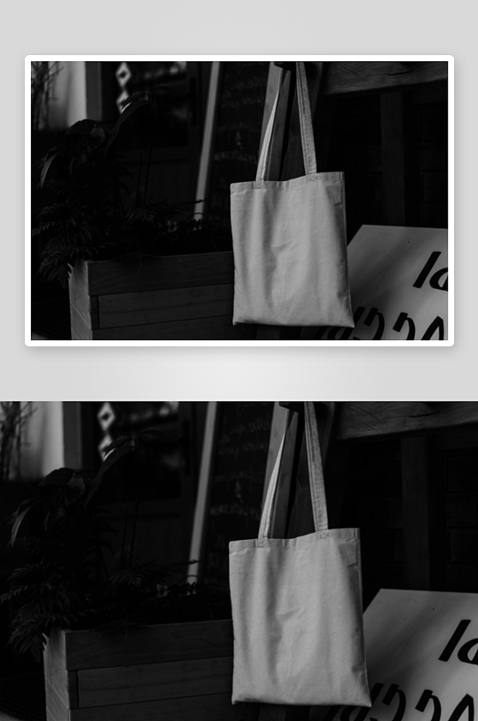 时尚手提帆布袋样机模板-众图网