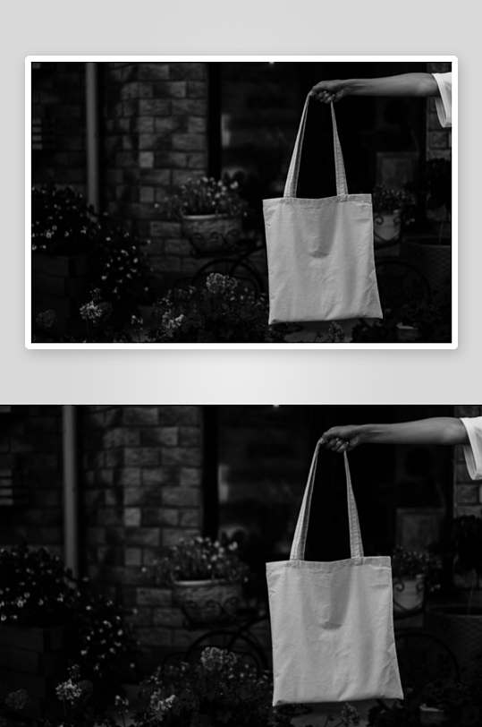 时尚手提帆布袋样机模板-众图网