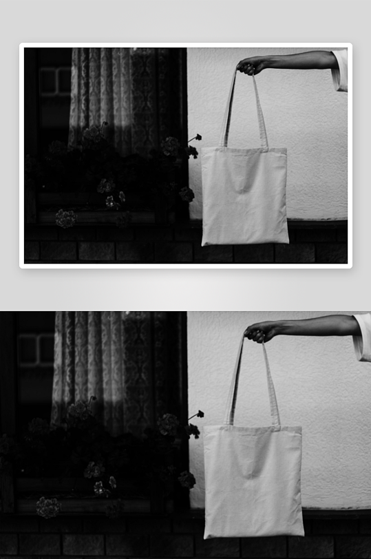 时尚手提帆布袋样机模板-众图网