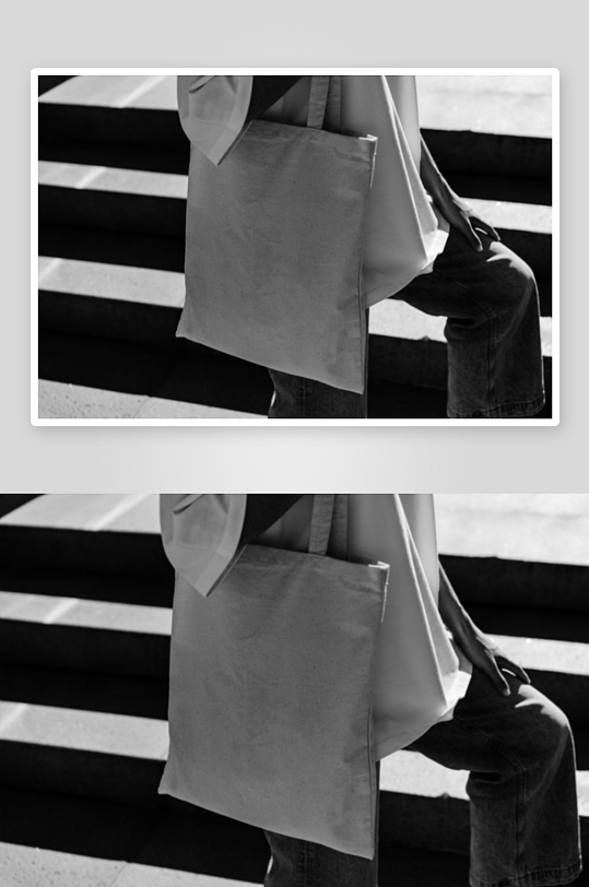 时尚手提帆布袋样机模板-众图网