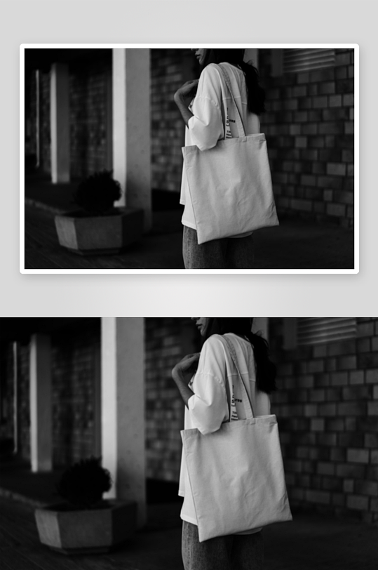 时尚手提帆布袋样机模板-众图网