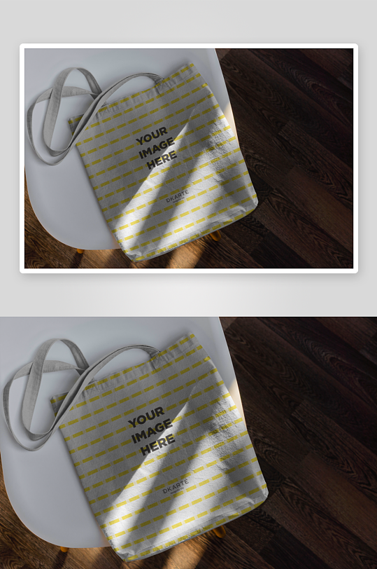 时尚手提帆布袋样机-众图网