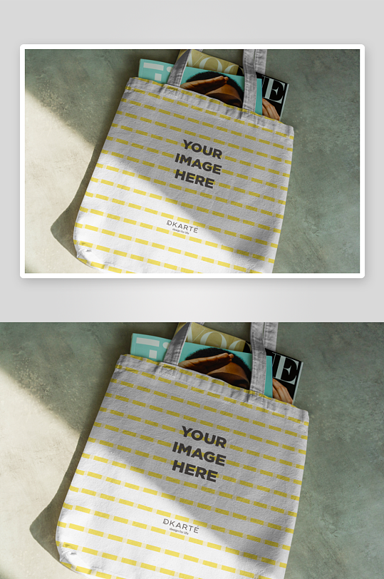 时尚手提帆布袋样机-众图网