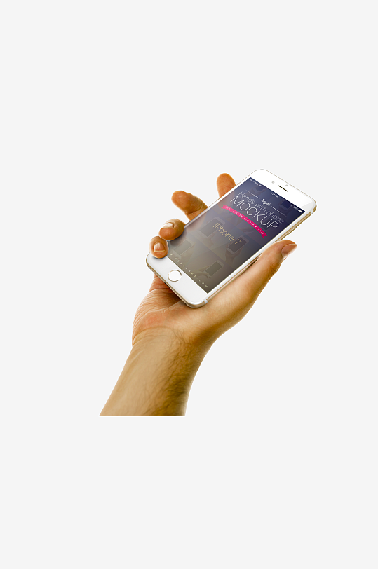 手持手机展示样机模板-众图网