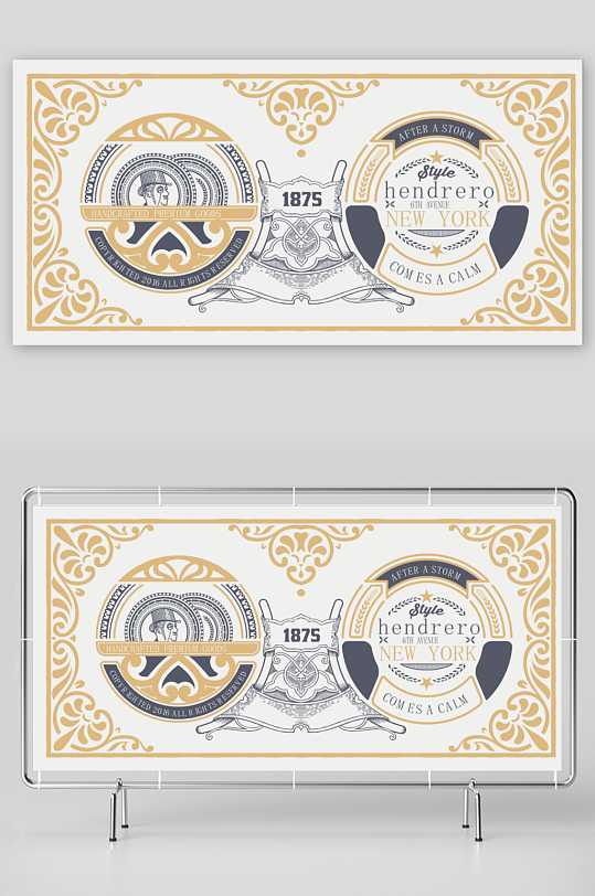 高档大气欧式边框背景素材-众图网