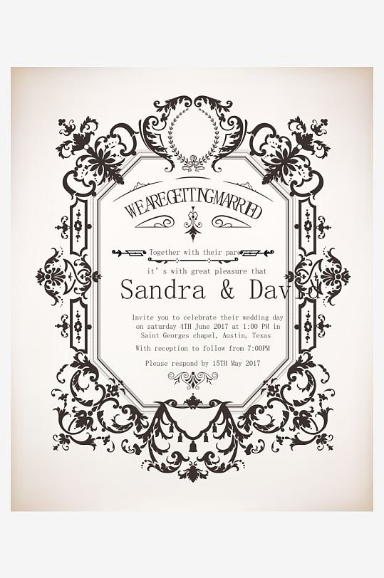 高档大气欧式边框背景素材-众图网