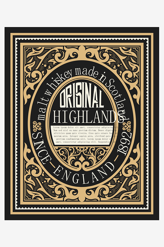 高档大气欧式边框背景素材-众图网