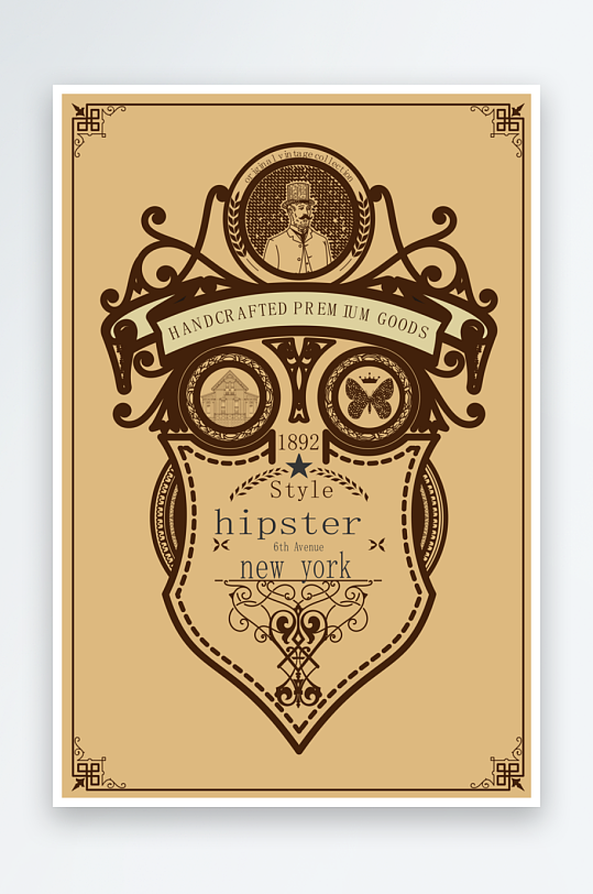 高档大气欧式边框背景素材-众图网