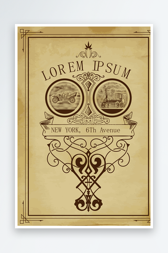 高档大气欧式边框背景素材-众图网