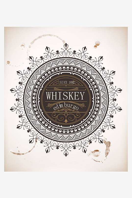 高档大气欧式边框背景素材-众图网