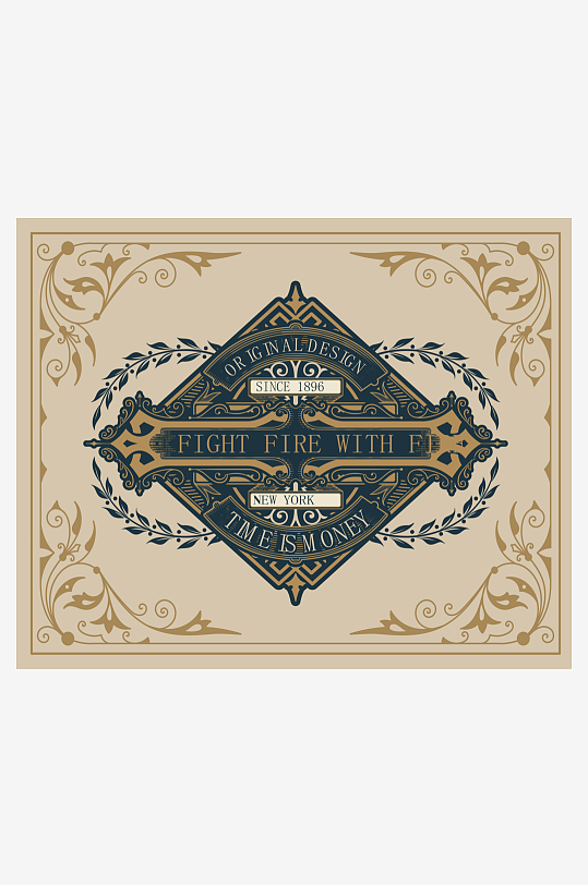 高档大气欧式边框背景素材-众图网