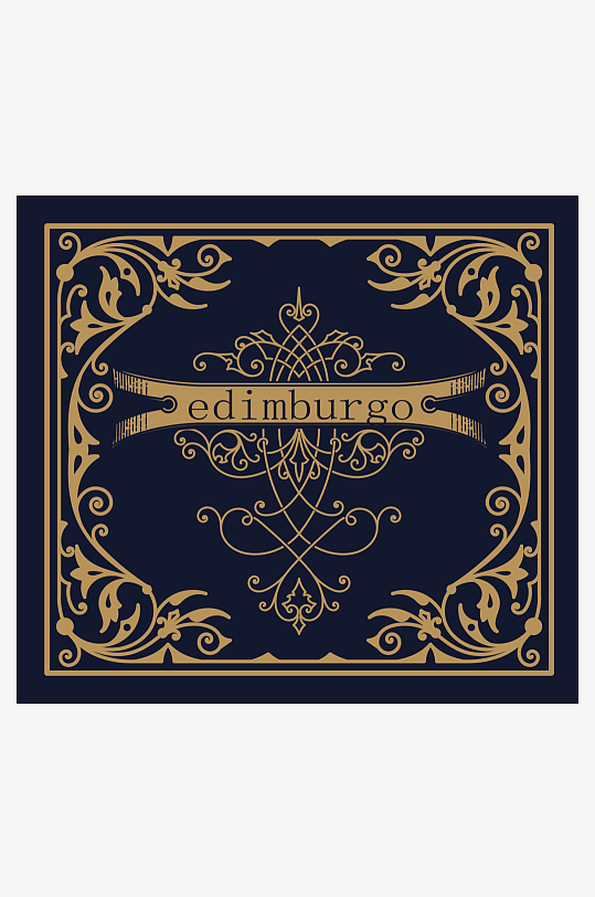 高档大气欧式边框背景-众图网