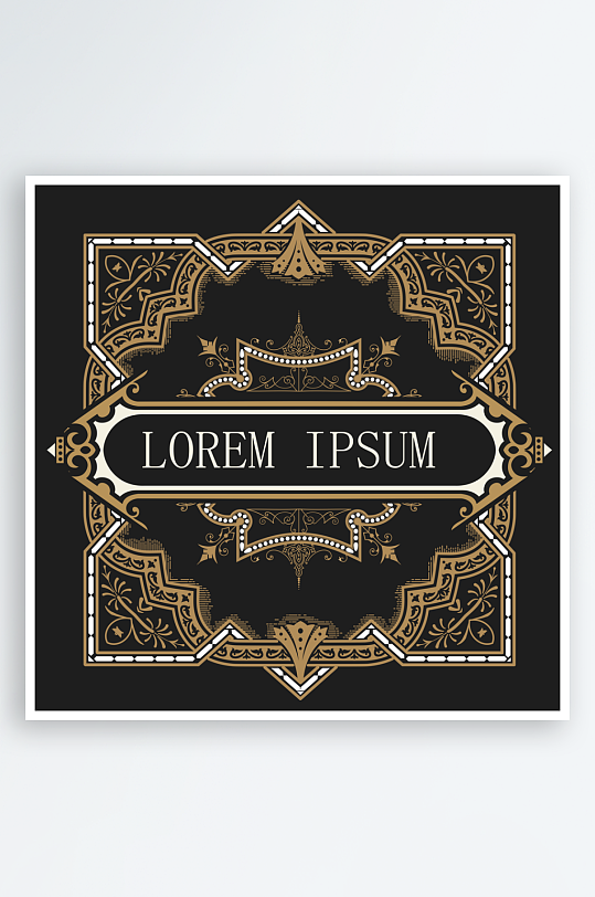 高档大气欧式边框背景-众图网