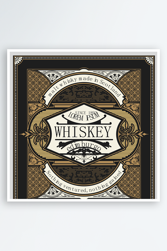 高档大气欧式边框背景-众图网