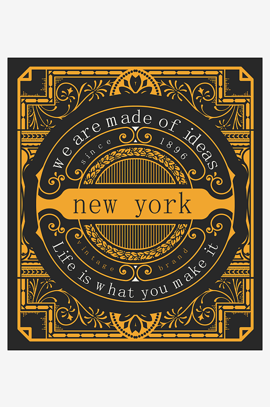 高档大气欧式边框背景-众图网