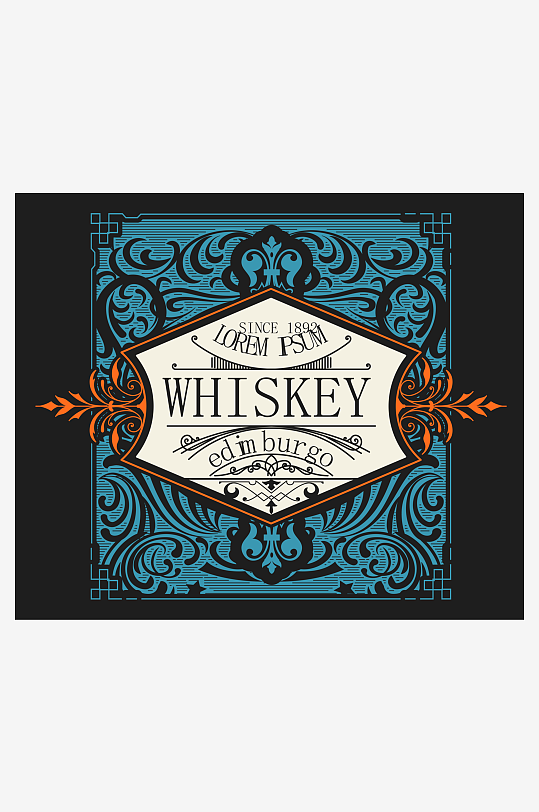 高档大气欧式边框背景-众图网