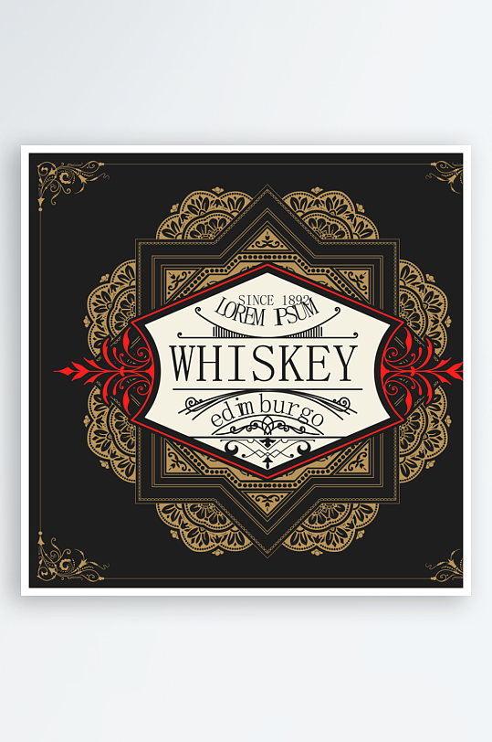 高档大气欧式边框背景-众图网