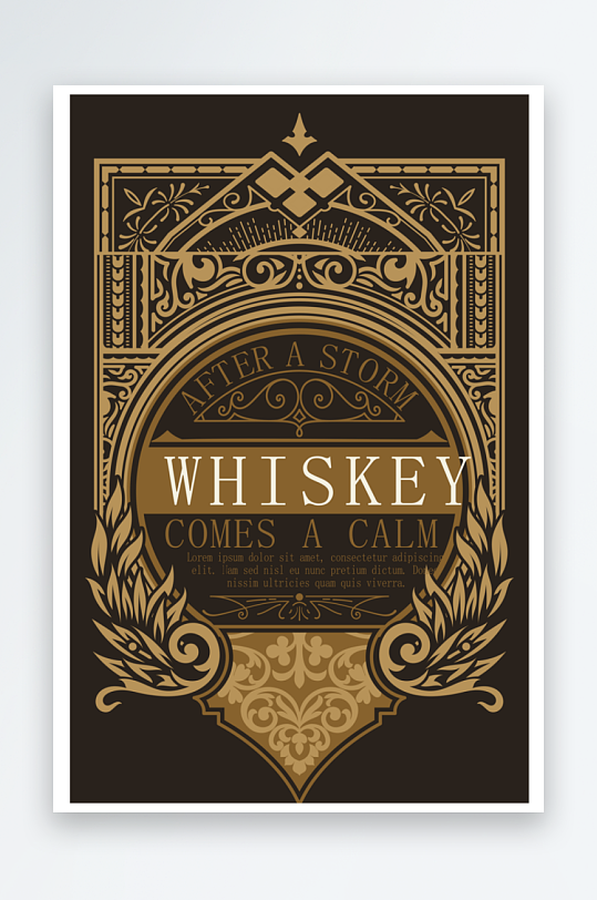 欧式高档大气边框背景-众图网