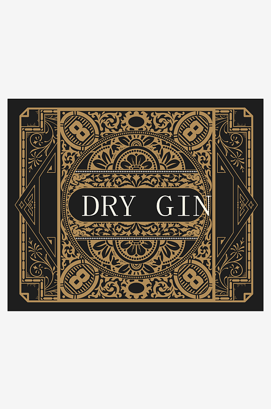 欧式高档大气边框背景-众图网